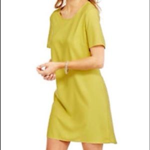 Free w/ purchase!!Faded glory bright lime yellow shift dress summer spring dress